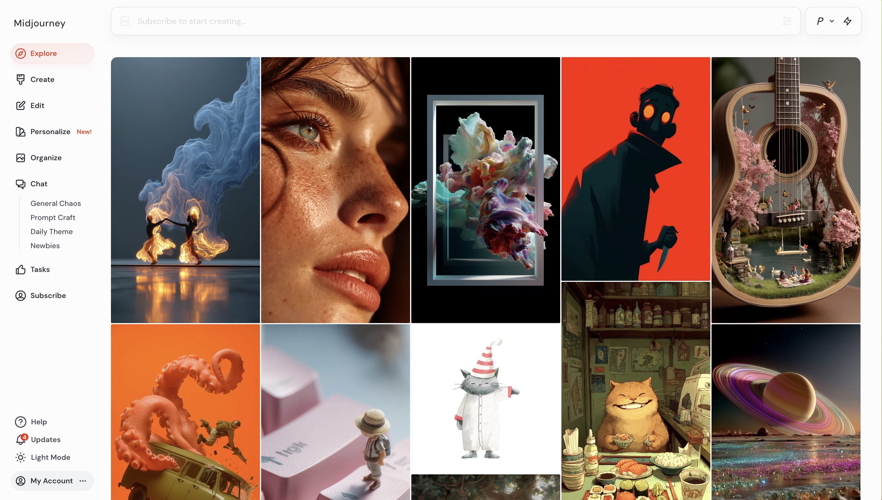 Artistic image generated by Midjourney